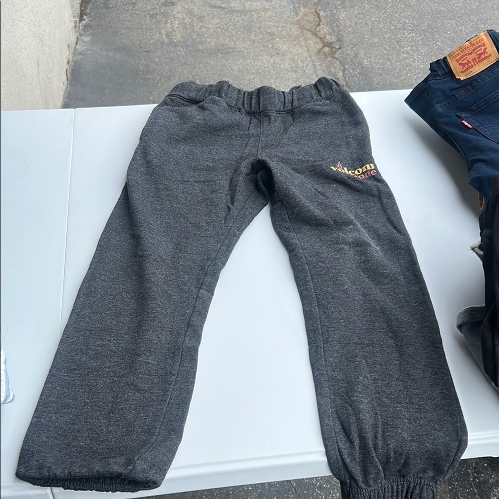 Volcom Kids Dark Gray Jogger Sweatpants
